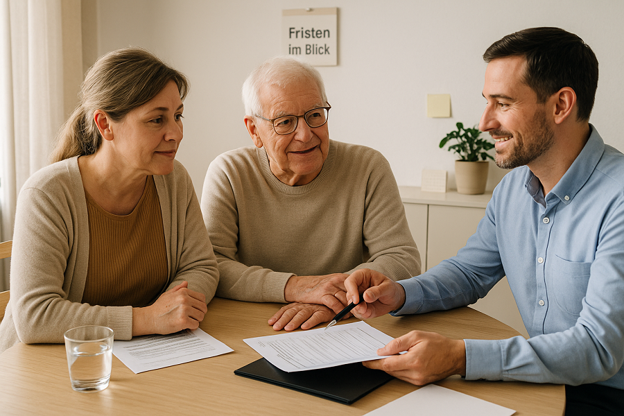 Pflegeberatung mit Angehörigen